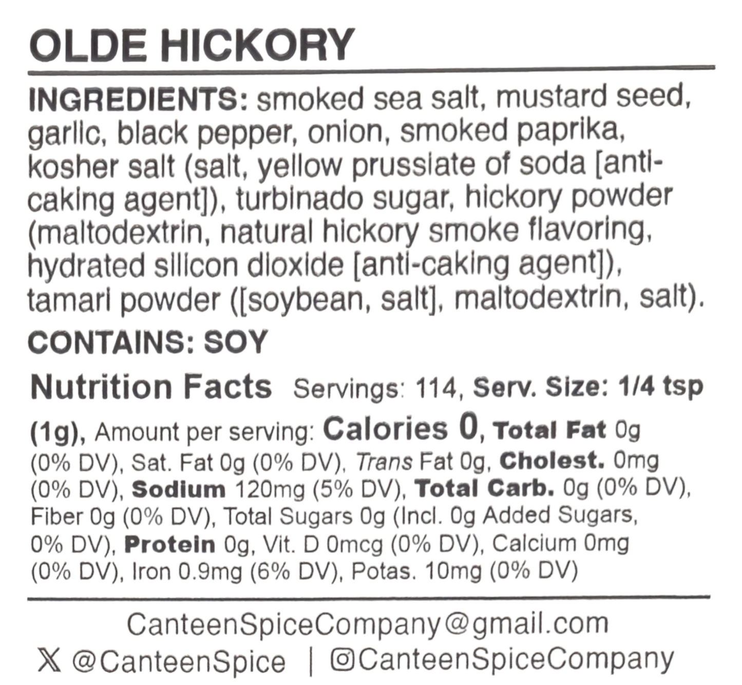 Olde Hickory Spice Blend