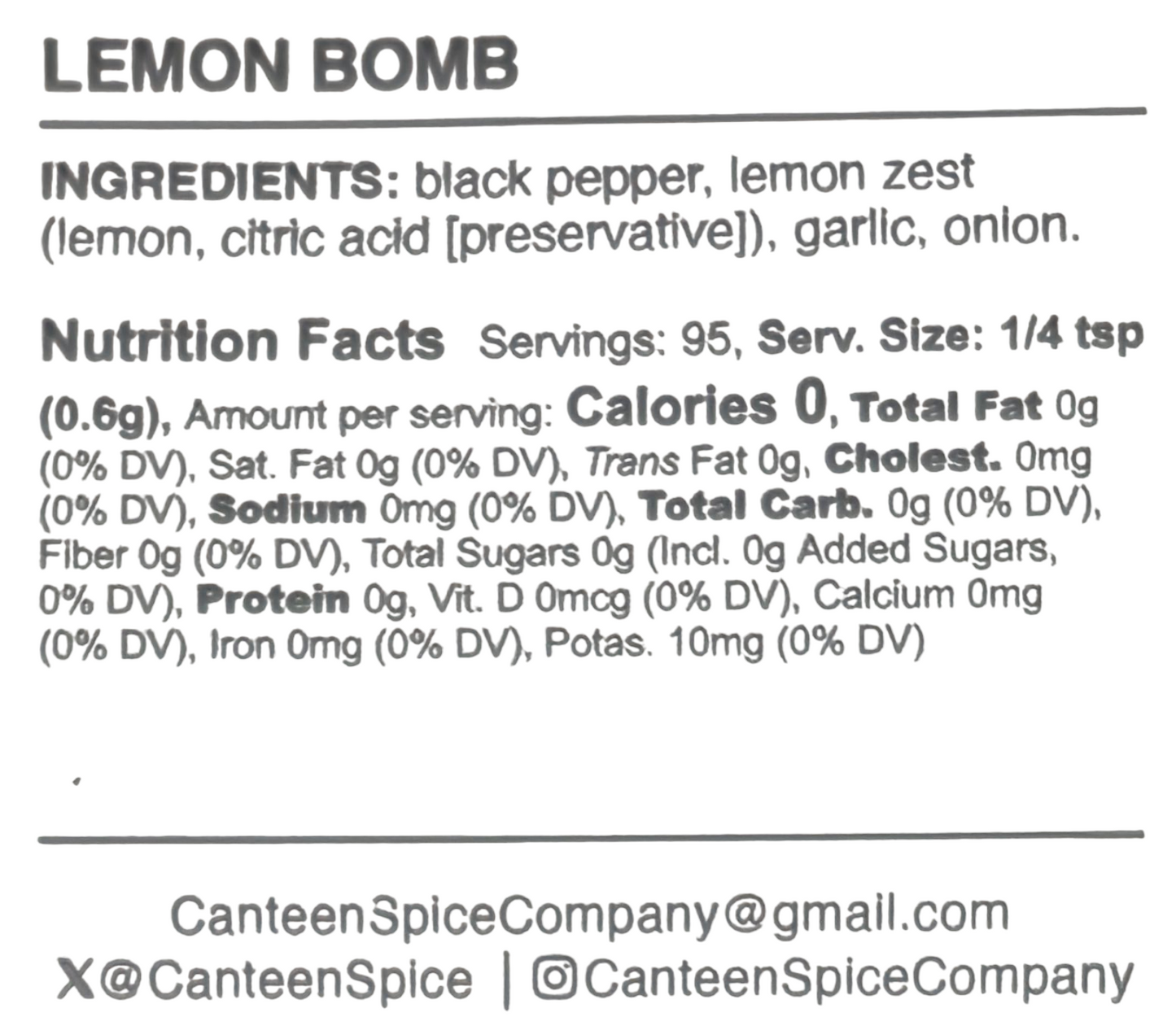 Lemon Bomb Spice Blend